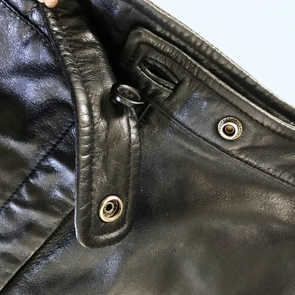 Women's Genuine Black Leather Pants Slacks - Picture 2 of 8